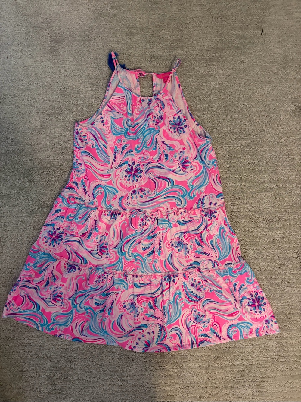 Lilly Pulitzer Pink & Blue Swirl Dress